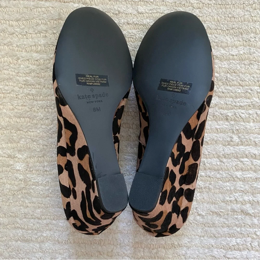 NWT Kate Spade Kacey leopard wedges